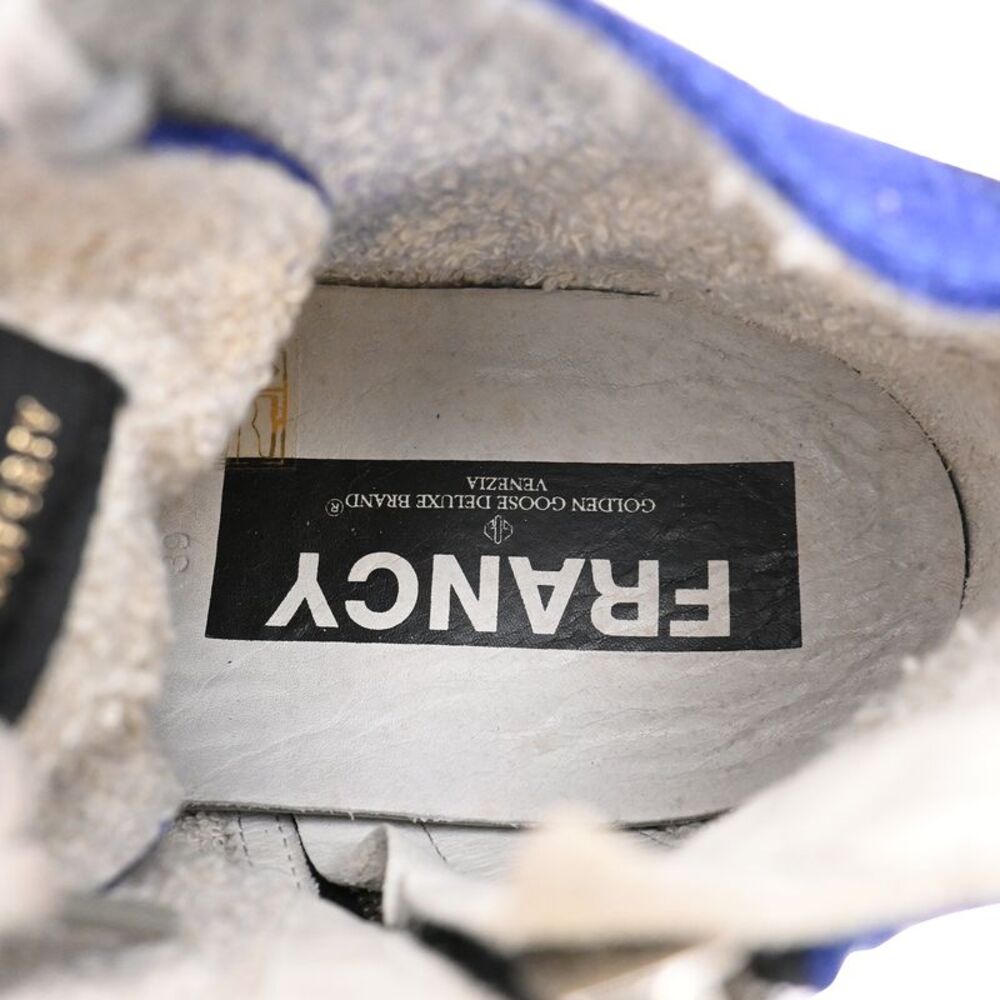 Golden Goose Francy High-Top Sneakers in Blue Suede - Picture 7 of 9